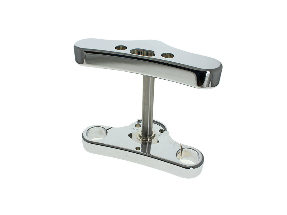 Hawg Halters 3 Degree Raked Mid Glide Triple Tree Kit – Chrome. Fits Softail Street Bob & Softail Standard 2018up