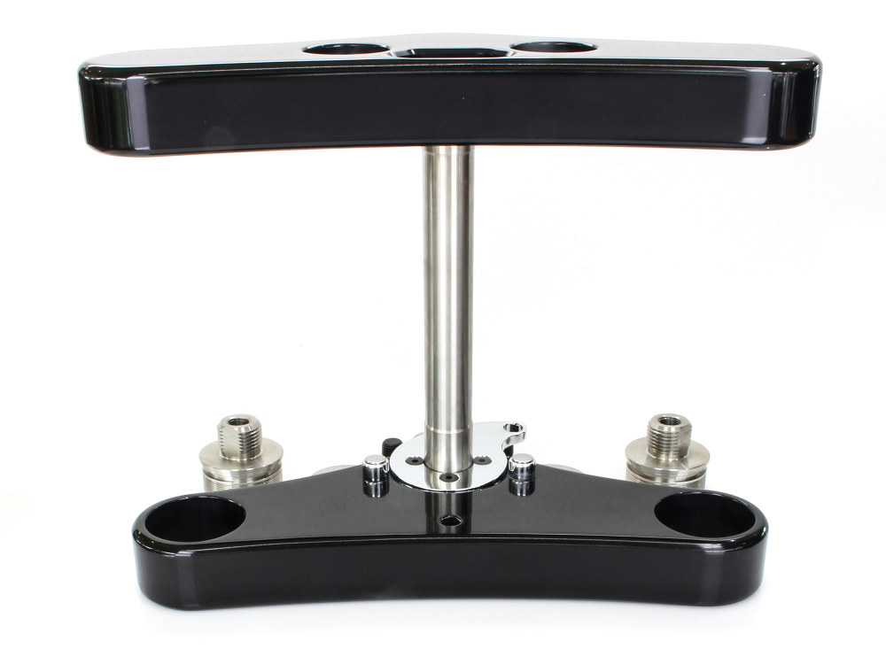 Hawg Halters 5 Degree Raked Wide Glide Triple Tree Kit – Black. Fits Dyna 2006-2011 & Dyna Wide Glide 2006-2017 with 23in. Wheel Upgrade.