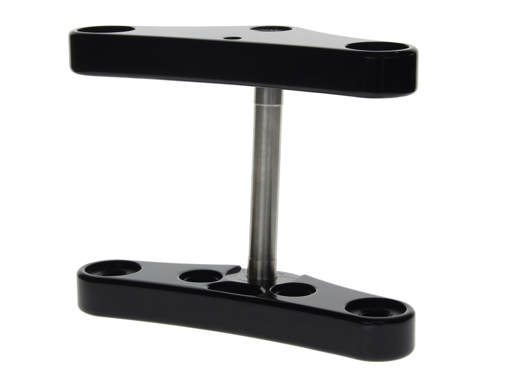 Hawg Halters 5 Degree Raked Wide Glide Conversion Triple Tree Kit – Black. Fits Rocker 2008-2010 with 23in. Wheel Conversion.