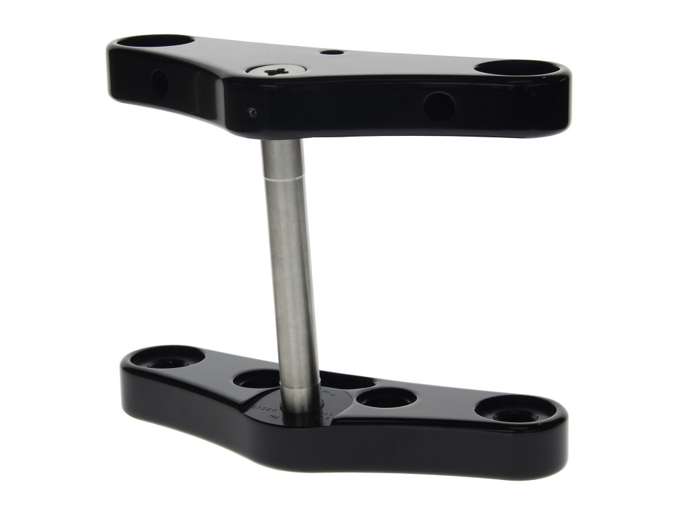 Hawg Halters 5 Degree Raked Wide Glide Conversion Triple Tree Kit – Black. Fits Rocker 2008-2010 with 23in. Wheel Conversion.