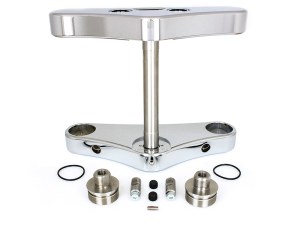 Hawg Halters 5 Degree Raked Wide Glide Triple Tree Kit – Chrome. Fits Breakout 2013-2017 with 23in. Wheel Conversion. Hawg Halters 5 Degree Raked Wide Glide Triple Tree Kit – Chrome. Fits Breakout 2013-2017 with 23in. Wheel Conversion.