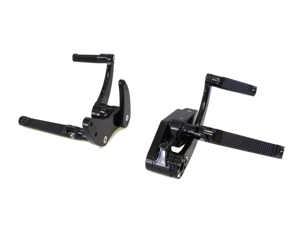 Hawg Halters Forward Controls – Knurled – Black. Fits Softail 2018up. Length Adjustable.