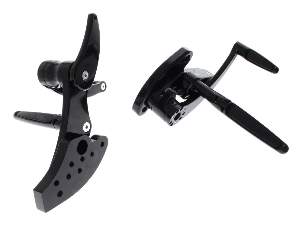 Hawg Halters Forward Controls – Rubber Inlay – Black. Fits Softail 2018up. Length Adjustable.