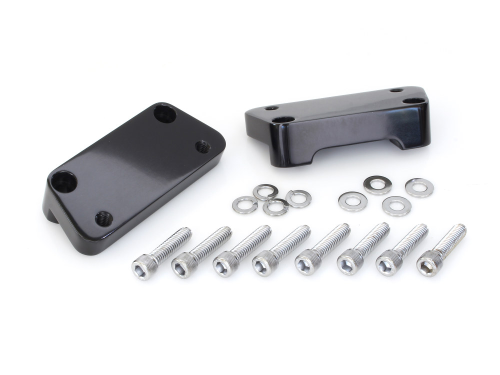 Hawg Halters Fender Spacer Kit – Black. Fits Touring 1984-2013 with 21in. or 23in. OEM Fender.