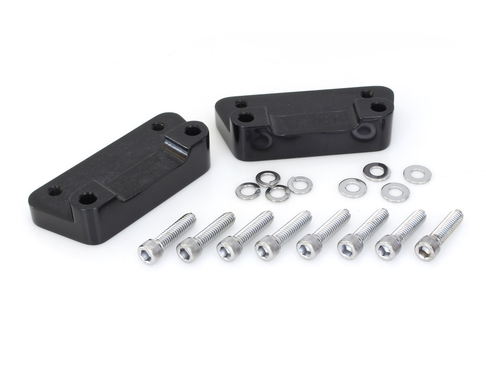 Hawg Halters Fender Spacer Kit – Black. Fits Touring 1984-2013 with 21in. or 23in. OEM Fender.