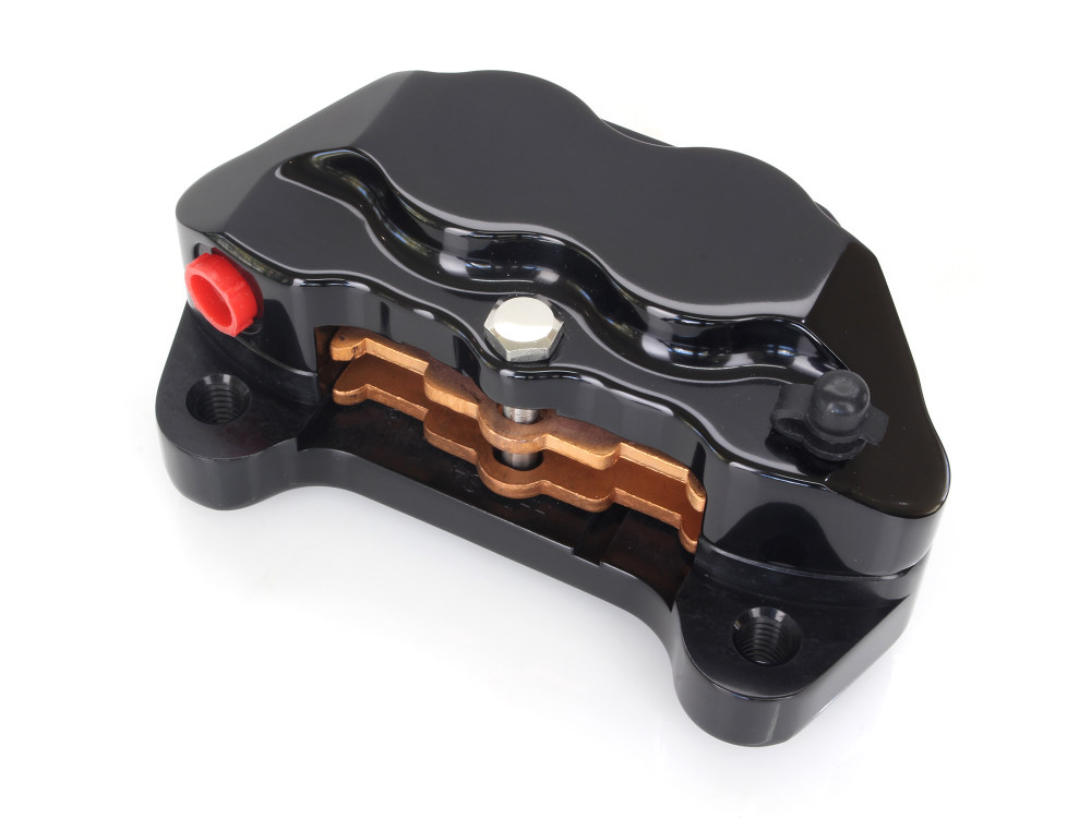Hawg Halters 4 Piston Left Hand Rear Driveside Caliper – Black