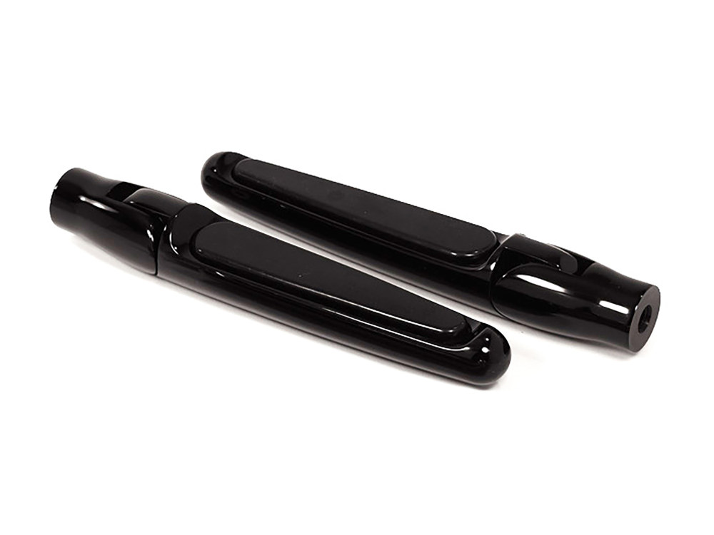 Hawg Halters Folding Rear Footpegs with Rubber – Black.