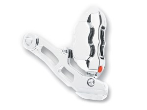 Hawg Halters Right Hand Rear 4 Piston Caliper & Mounting Bracket – Chrome. Fits Softail 1987-1999. Hawg Halters Right Hand Rear 4 Piston Caliper & Mounting Bracket – Chrome. Fits Softail 1987-1999.