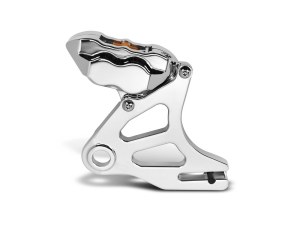 Hawg Halters Right Hand Rear 4 Piston Caliper & Mounting Bracket – Chrome. Fits Softail 2018up Hawg Halters Right Hand Rear 4 Piston Caliper & Mounting Bracket – Chrome. Fits Softail 2018up
