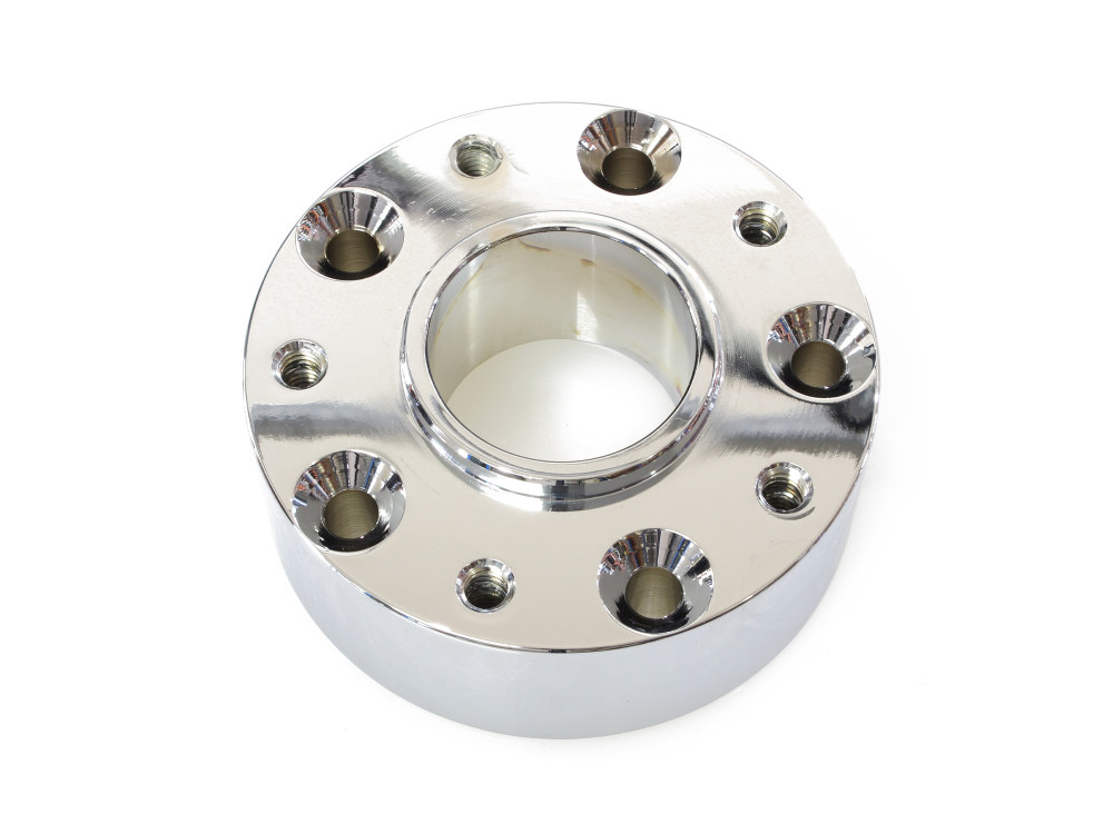 Hawg Halters Disc Rotor Spacer – Chrome. Fits 39mm 1984-1999 Wide Glide Conversions.
