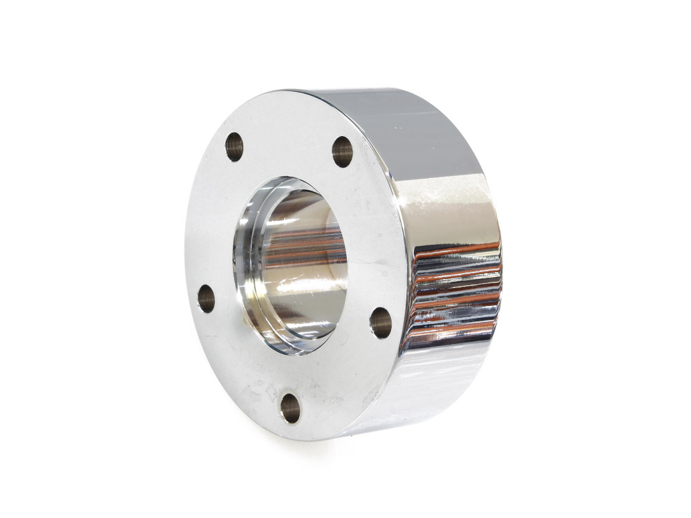 Hawg Halters Disc Rotor Spacer – Chrome. Fits 39mm 1984-1999 Wide Glide Conversions.