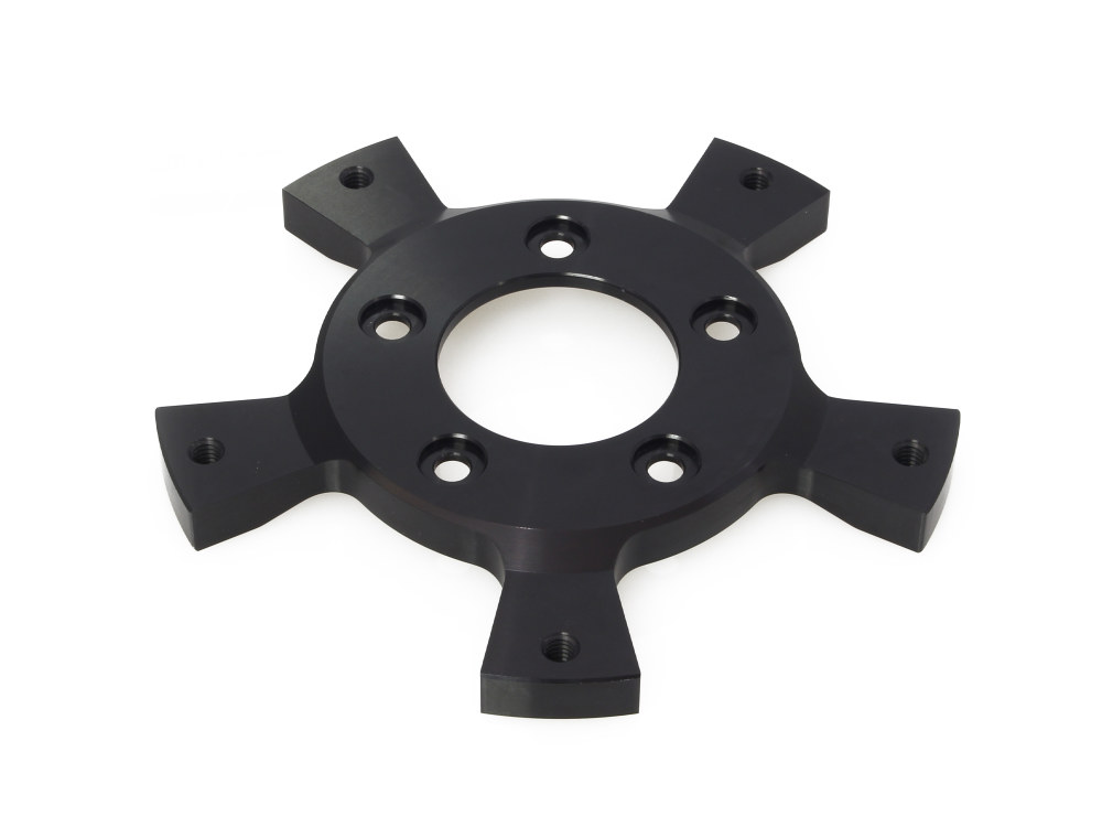 Hawg Halters Rotor Adaptor. Adapts OEM Five Spoke Mount Rotors on to Hub Mount Rotor Wheels – Black. Fits Most Touring 2014-2023