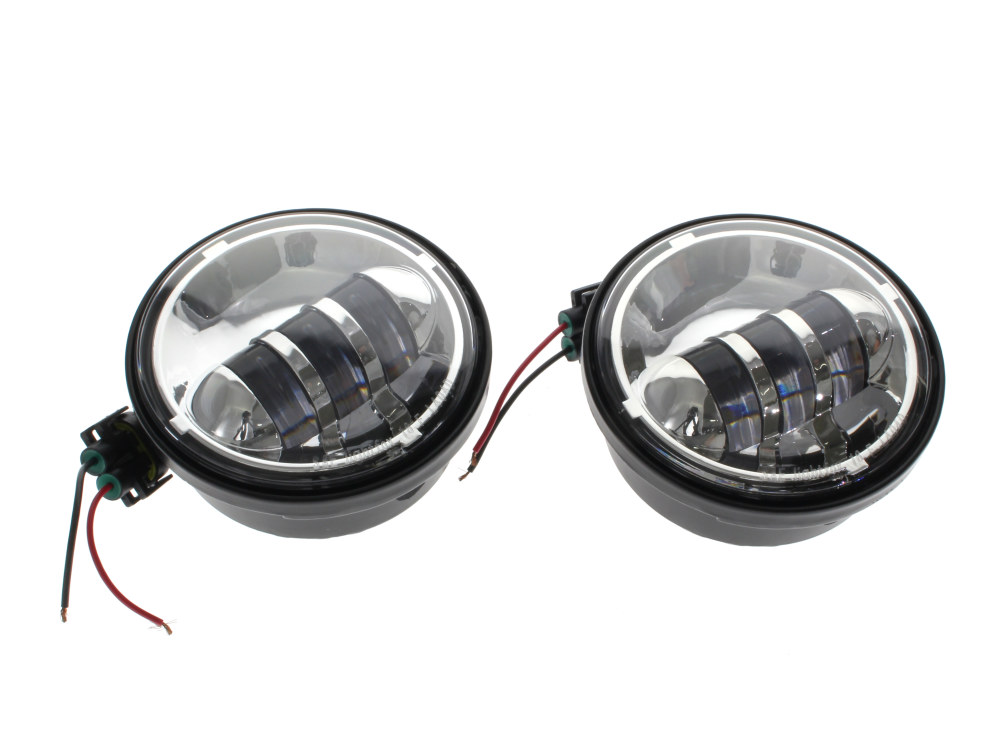 Hoglights 4-1/2in. LED Passing Lamp Inserts – Chrome.