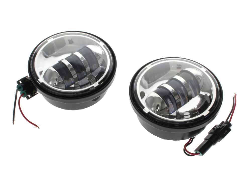 Hoglights 4-1/2in. LED Passing Lamp Inserts – Chrome.