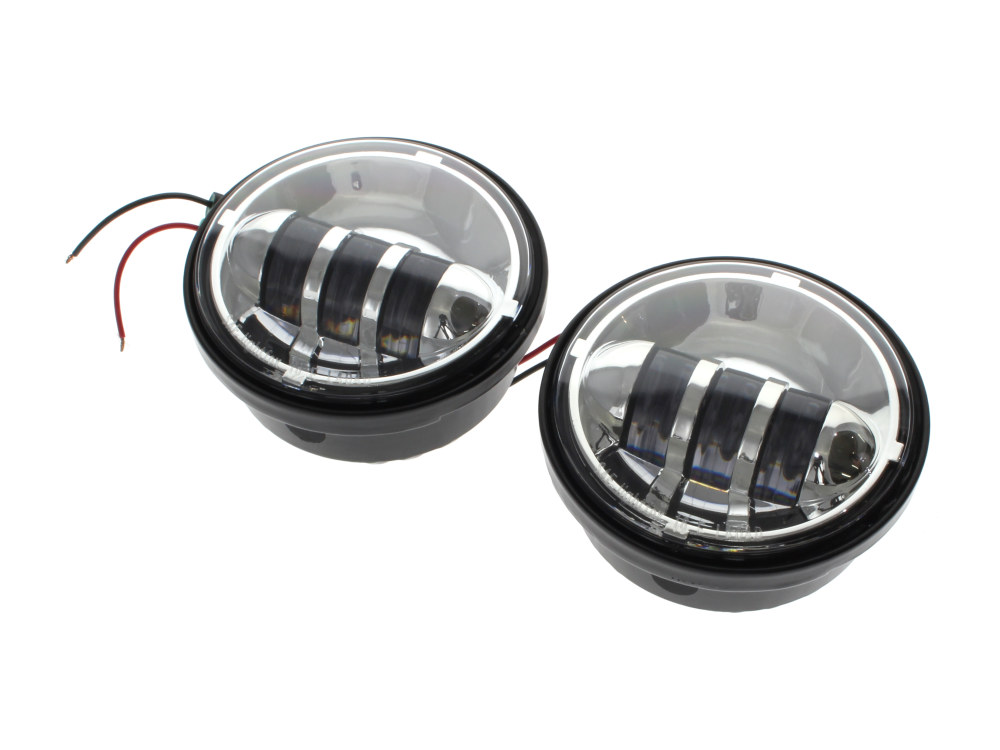 Hoglights 4-1/2in. LED Passing Lamp Inserts – Chrome.