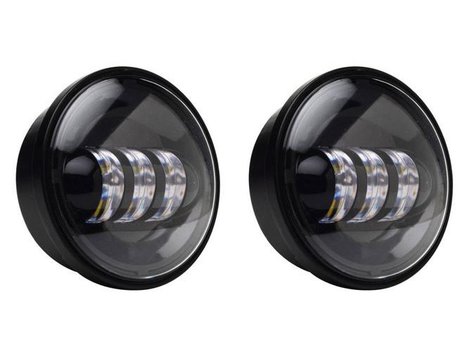 Hoglights 4-1/2in. LED Passing Lamp Inserts – Black.
