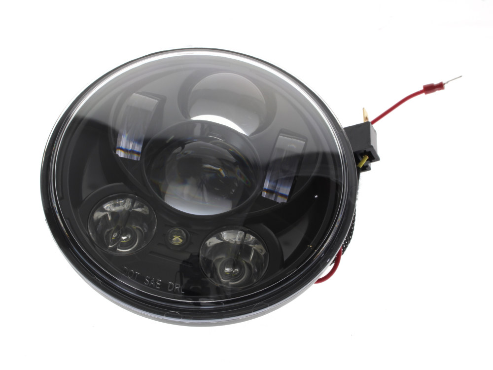 Hoglights 5-3/4in. LED HeadLight Insert with Parker – Black. Fits Most H-D with 5-3/4in. Headlight. Will not fit M8 Softail models.