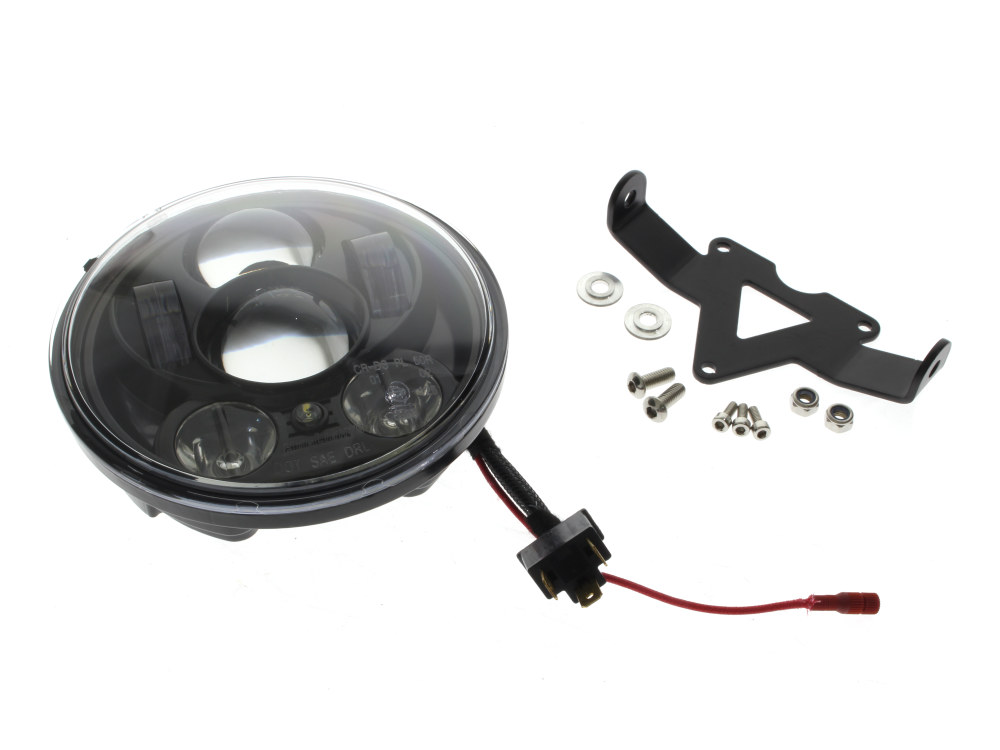 Hoglights 50w 5-3/4in. Headlight with Parker Light – Black. Fits most Yamaha.