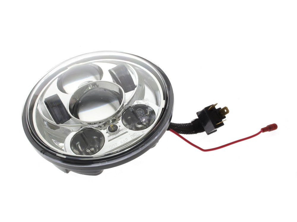 Hoglights 50w 5-3/4in. Headlight with Parker Light – Chrome. Fits most Yamaha.
