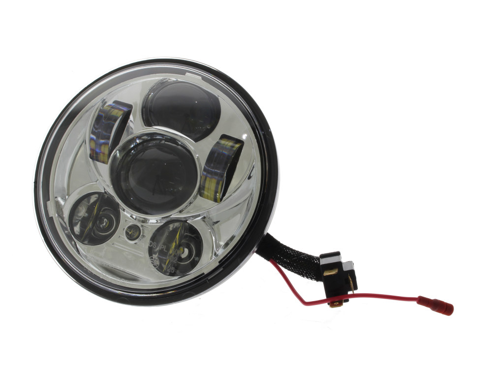 Hoglights 50w 5-3/4in. Headlight with Parker Light – Chrome. Fits most Yamaha.