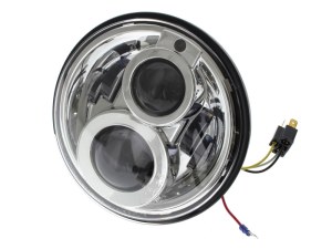 Hoglights 7in. LED HeadLight Insert with Parker – Chrome. Fits Most H-D, Indian Chief Classic & Dark Horse Models with 7in. Headlight. Hoglights 7in. LED HeadLight Insert with Parker – Chrome. Fits Most H-D, Indian Chief Classic & Dark Horse Models with 7in. Headlight.
