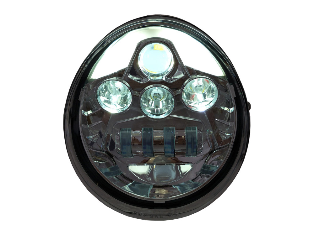 Hoglights 5-3/4in. LED HeadLight Insert with DRL – Chrome. Fits Night Rod Special 2012-2017 & Muscle 2009-2017.