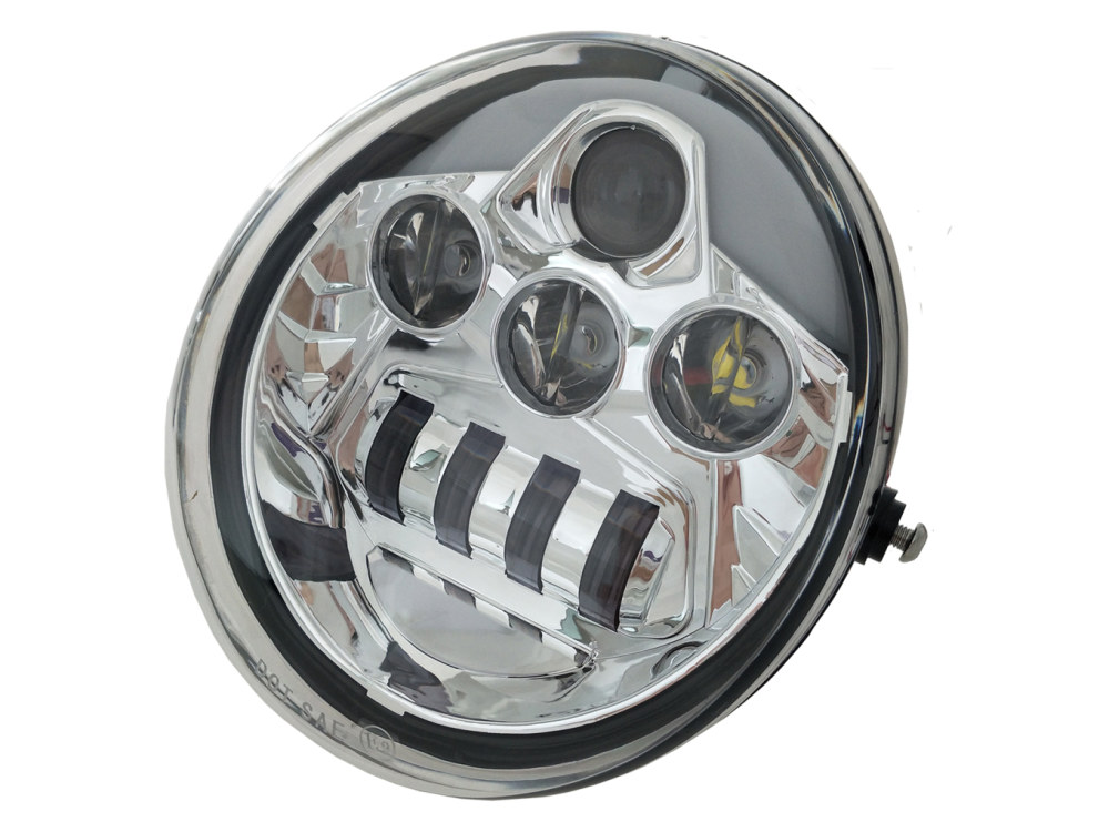 Hoglights 5-3/4in. LED HeadLight Insert with DRL – Chrome. Fits Night Rod Special 2012-2017 & Muscle 2009-2017.