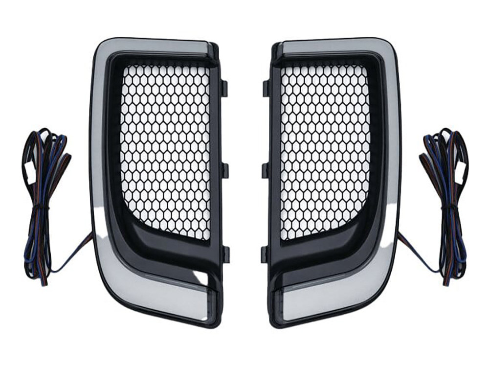 Lower Fairing LED%27s; FLHT%2714up Blk