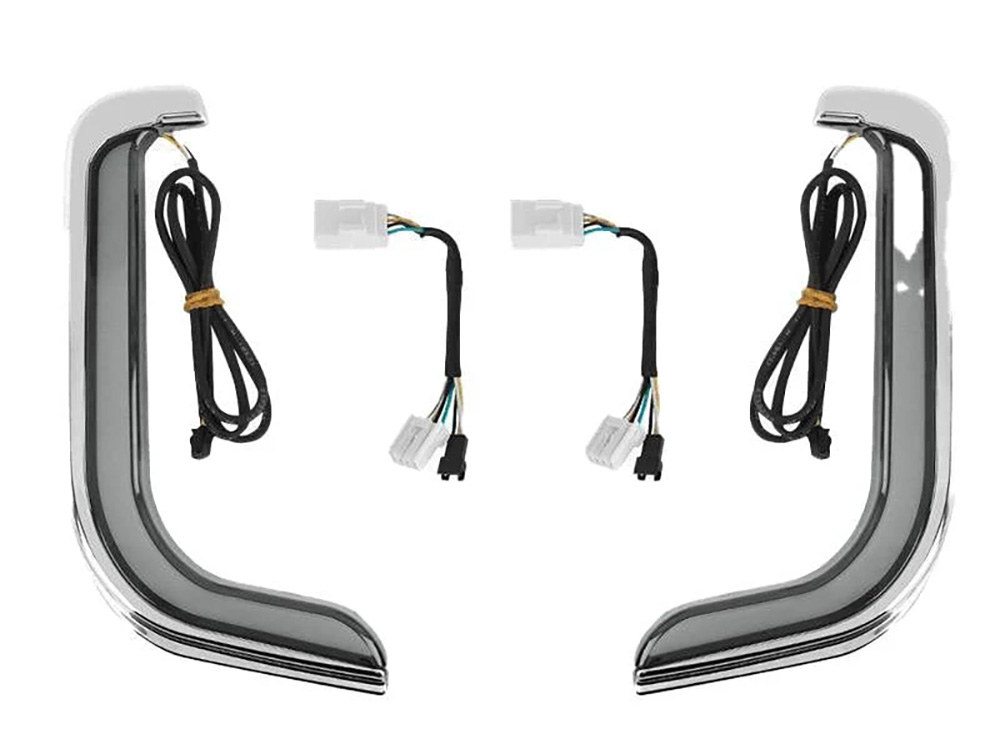 Hoglights FusionFX Lower Fairing LED Lights – Black. Fits Touring 1998-2013 with Lower Fairing