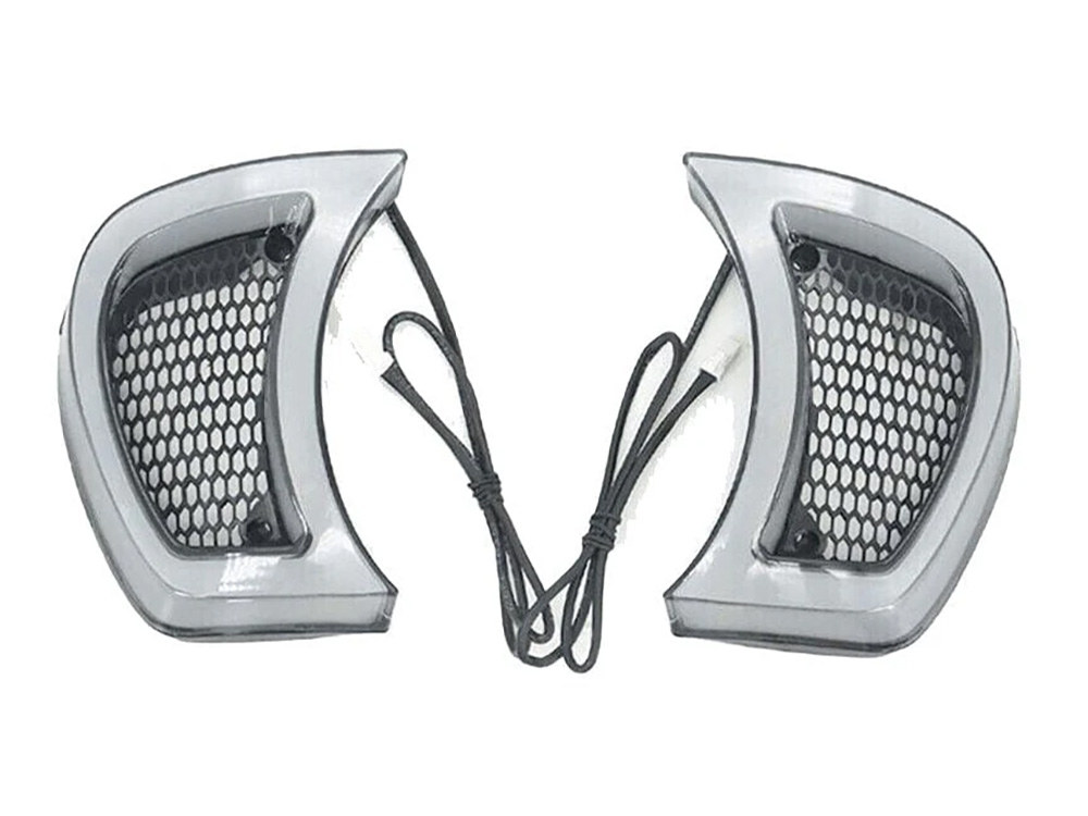 Hoglights FusionFX LED Vent Inserts With Amber & White LED’s. Fits Road Glide 2015-2023.