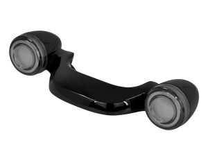 Hoglights Fusion FX Gloss Black LED Rear Turn Signal Lightbar with Smoke Lenses. Fits Most Touring 2014-2024 Hoglights Fusion FX Gloss Black LED Rear Turn Signal Lightbar with Smoke Lenses. Fits Most Touring 2014-2024