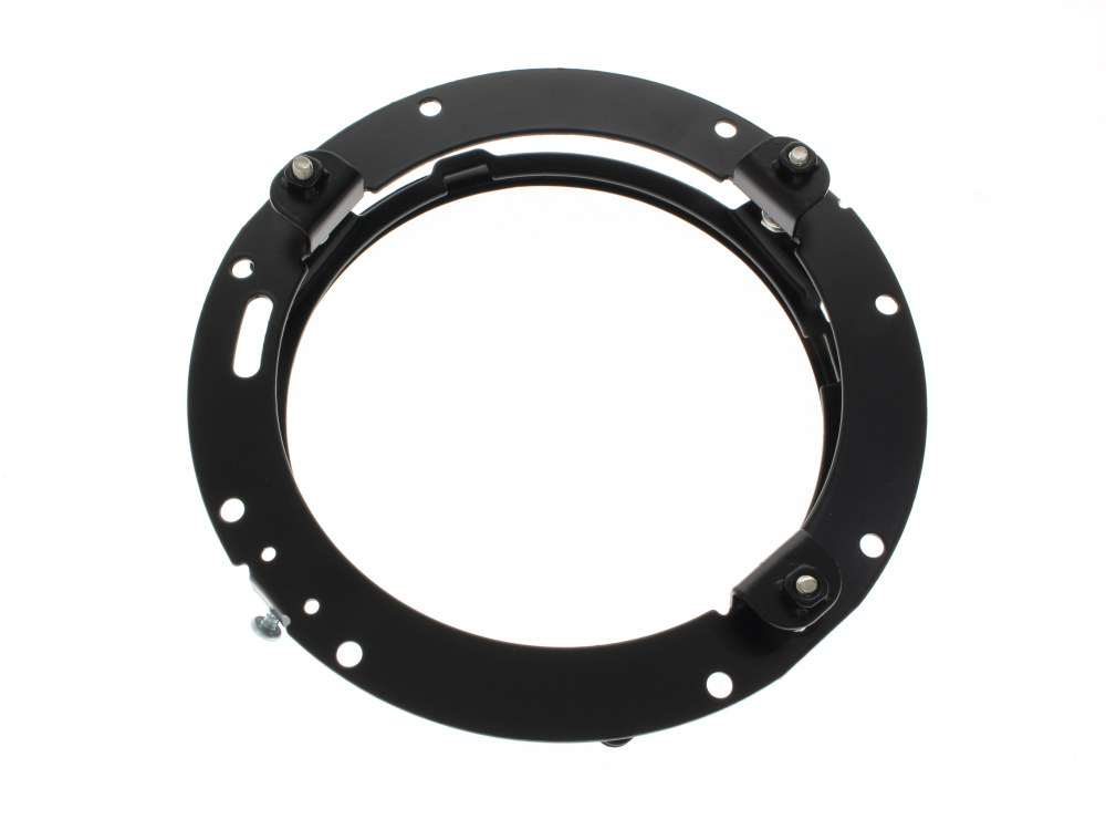 Hoglights 7in. Headlamp Insert Adaptor Bracket – Black. Fits All 2013 earlier Touring & all FreightTrain Nacelle.