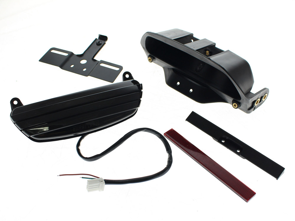 Hoglights Tri-Bar LED Taillight With Smoke Lens. Fits FX Softail 2006-2015 & Crossbones 2009-2011
