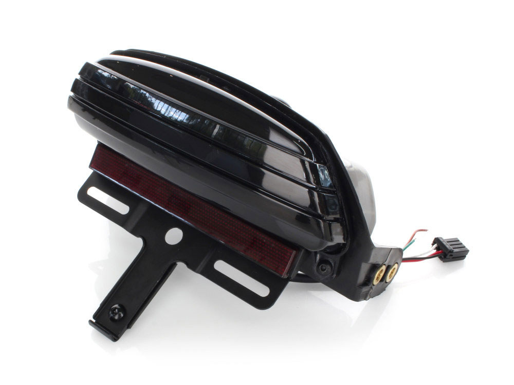 Hoglights Tri-Bar LED Taillight With Smoke Lens. Fits FX Softail 2006-2015 & Crossbones 2009-2011