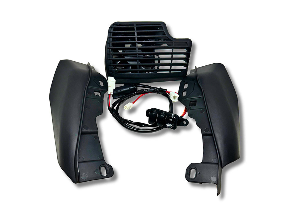 Hoglights AirStream Cooling Fan Kit. Fits Touring 2017up.