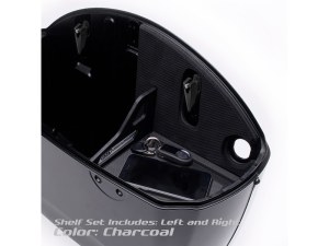 Hard Street Ryt-There Saddle Bag Shelf – Charcoal. Fits Indian with Rounds Saddlebag Lids 2014up Left & Right Bags. Hard Street Ryt-There Saddle Bag Shelf – Charcoal. Fits Indian with Rounds Saddlebag Lids 2014up Left & Right Bags.