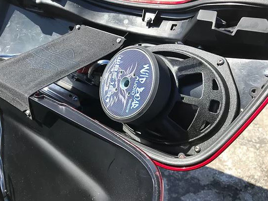 Hog Tunes AUDIO Wild Boar, 600 Watt Amp x 4 Speaker Kit & Saddlebag Lids. Fits Street Glide 2014-2023