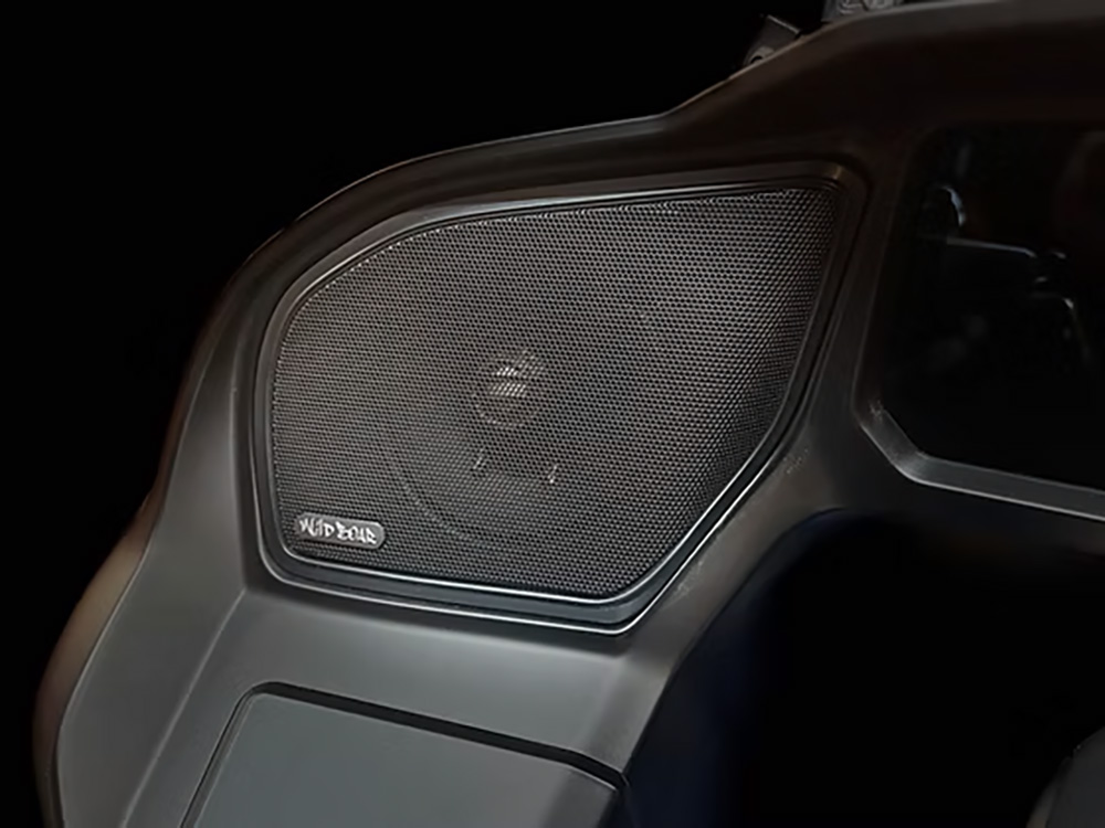 Hog Tunes AUDIO Upgraded Metal Mesh Speaker Grills – Black. Fits Road Glide 2024up