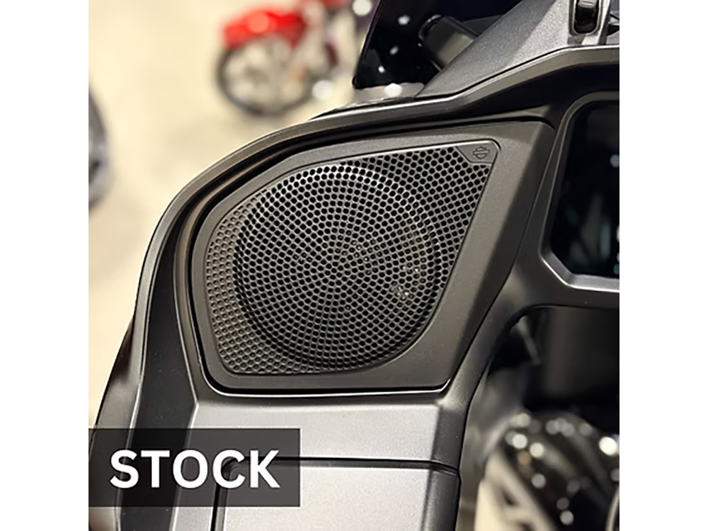 Hog Tunes AUDIO Upgraded Metal Mesh Speaker Grills – Black. Fits Road Glide 2024up