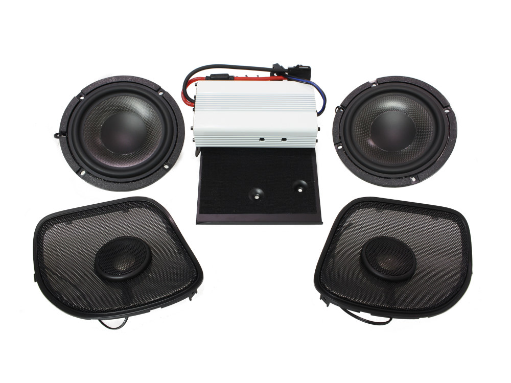 Hog Tunes AUDIO Wild Boar, 400 Watt Amp x 2 Speaker Kit. Fits Road Glide 2015-2023