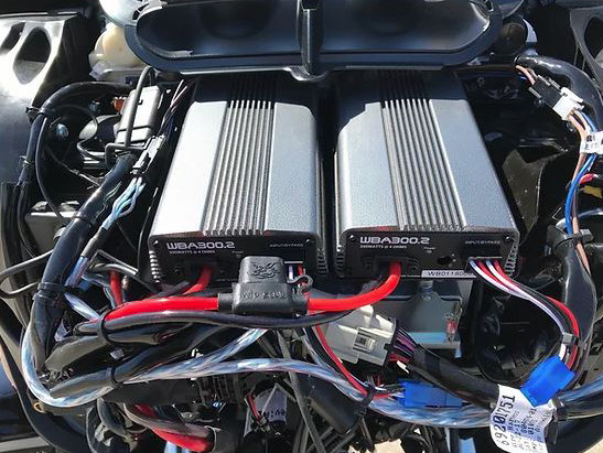 Hog Tunes AUDIO Wild Boar, 600 Watt Amp x 4 Speaker Kit. Fits Limited Ultra Classic, Ultra Classic & Tri Glide Ultra 2014-2023