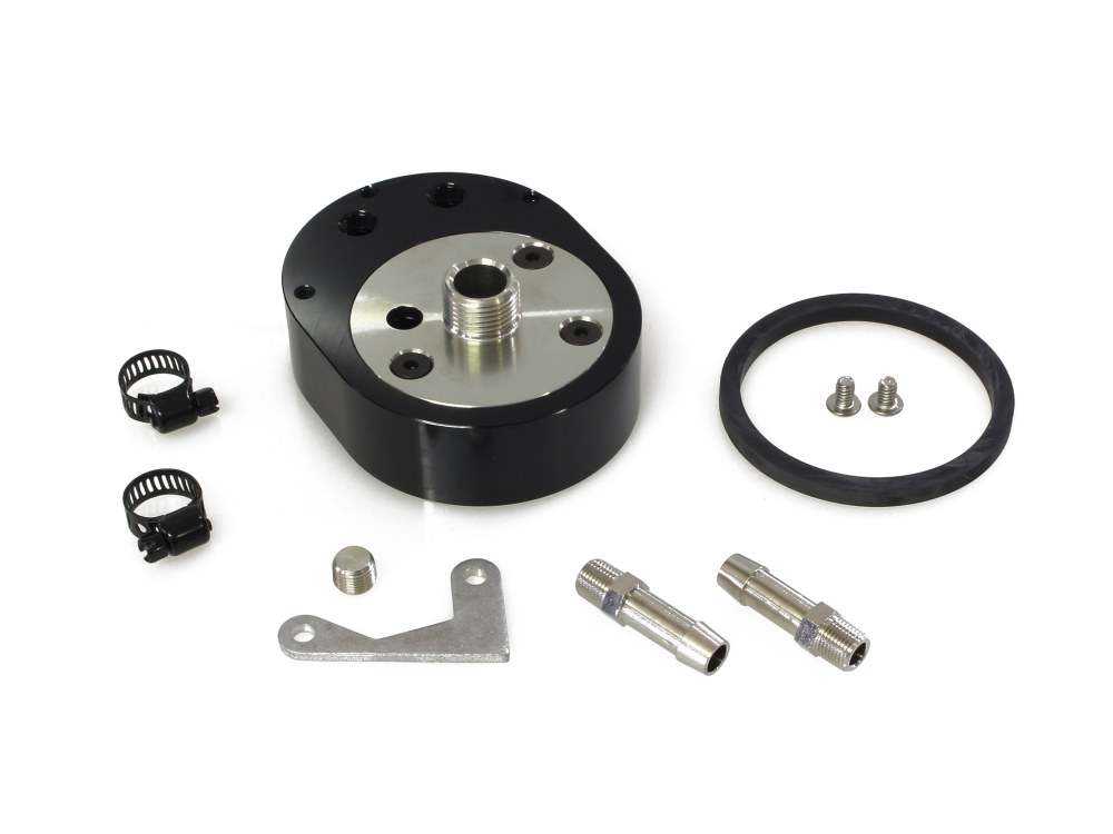 Adaptor; Oil Cooler T/Cam & EFI Evo