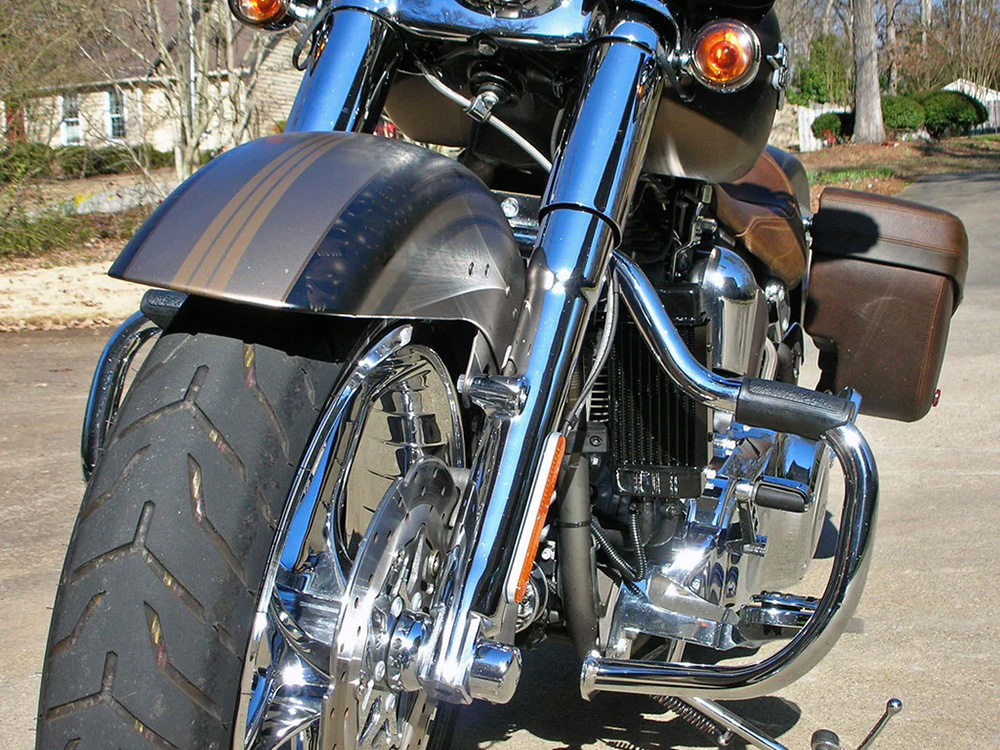 Jagg Oil Coolers Fan Assisted 10 Row Vertical Oil Cooler Kit. Fits Softail 2018up