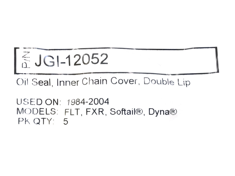 James Gaskets Inc Inner Primary Seal – Pack of 5. Fits Big Twin 1984-2004.