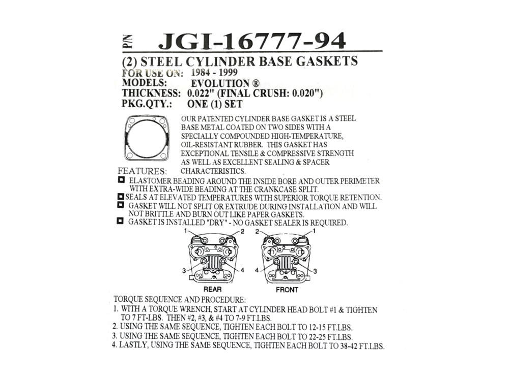 Gasket; Cyl Base BT%2784-99 .020