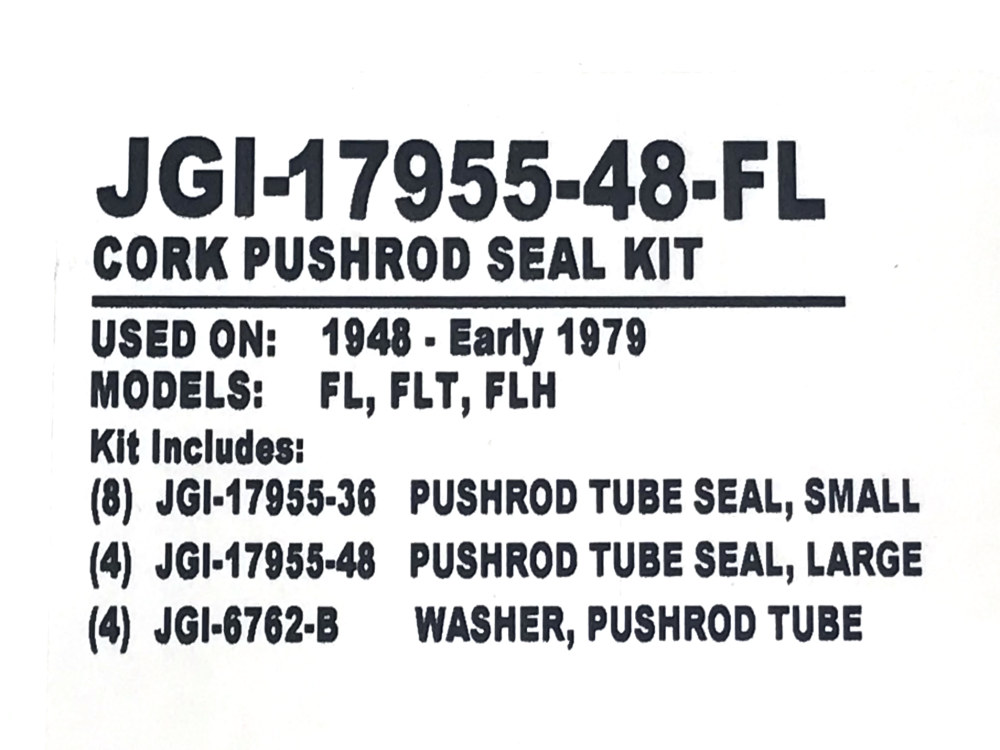 James Gaskets Inc Cork Push Rod Cover Seal Kit. Fits Big Twin 1948-Early 1979.
