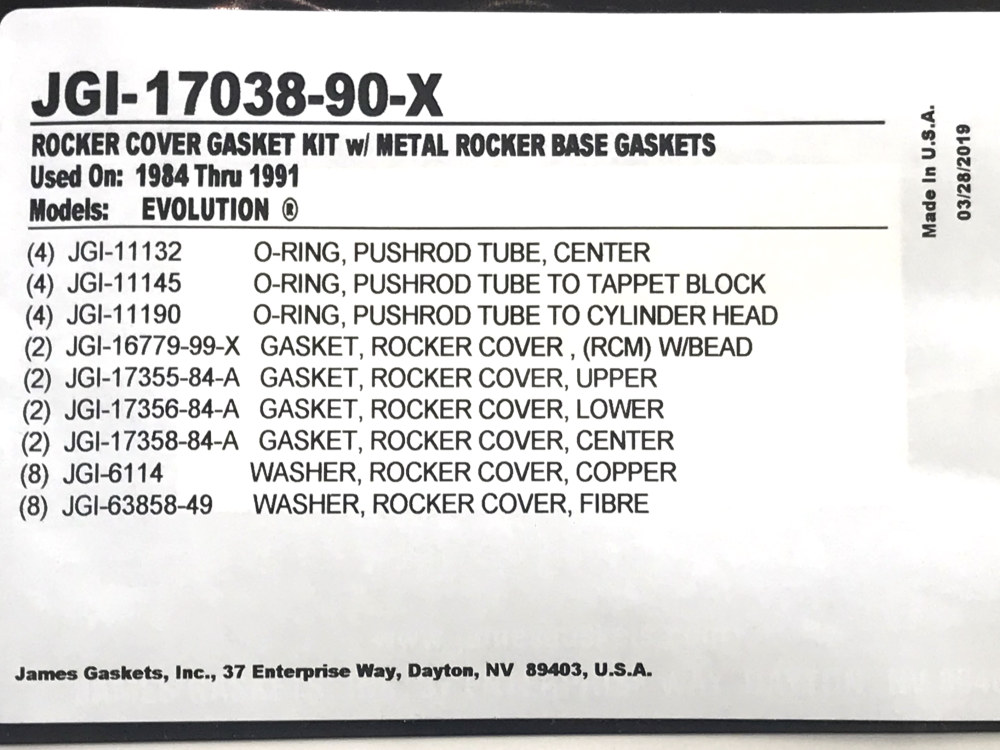 Gasket Kit; Rocker BT%2784-91