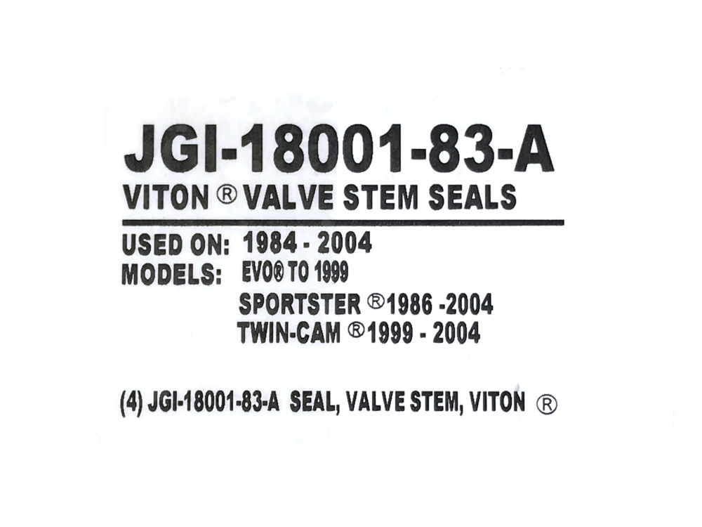 Seal; Valve Guide BT,XL%2784-04 Evo &