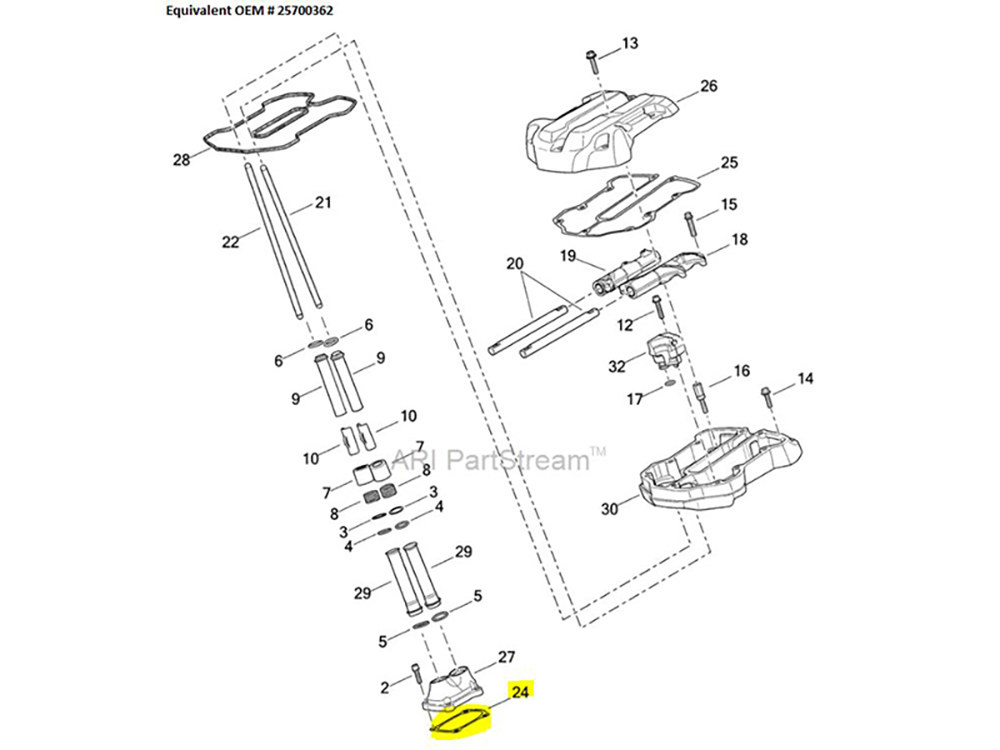 James Gaskets Inc Tappet Cover Gaskets. Fits Milwaukee-Eight 2017up.