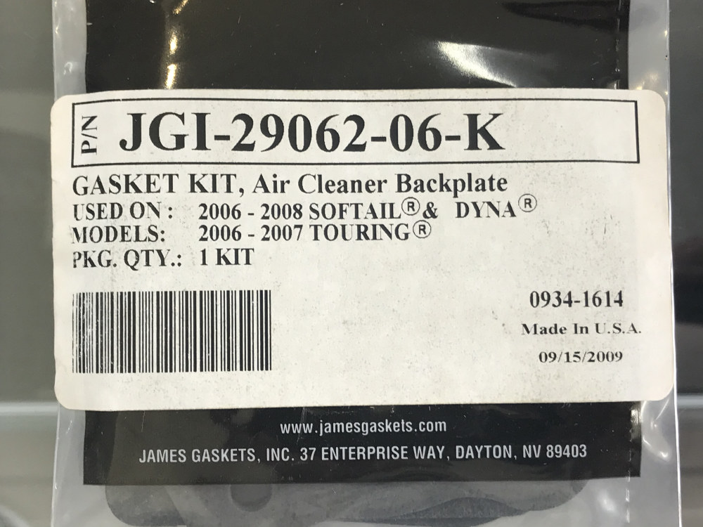 Gasket Kit; A/Filter FLH%2706-07 &